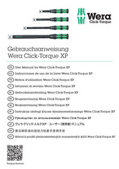 Wera Click-Torque XP1 Gebrauchsanweisung