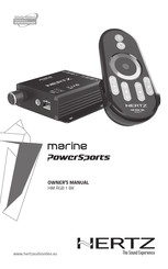 Hertz marine powersports HM RGB 1 BK Bedienungsanleitung