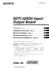 Sony DSBK-150 Installationsanleitung