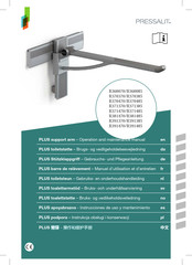 Pressalit PLUS R391485 Gebrauchs- Und Pflegeanleitung