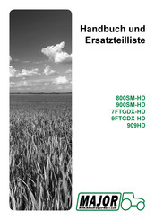 Major 9FTGDX-HD Handbuch Und Ersatzteilliste