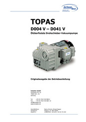 briwatec TOPAS D012 V Betriebsanleitung