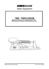 Adam Equipment TBB 2610T Bedienungsanleitung