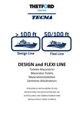 Thetford Tecma FLEXI serie Aufstellungs- Und Gebrauchsanleitung