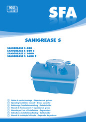 SFA SANIGREASE S serie Bedienungs- & Installationsanleitung