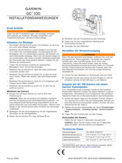 Garmin GC 100 Installationsanweisungen