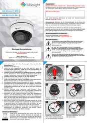 Milesight ISIS-MS-Cxx75-EPB serie Montage-Kurzanleitung