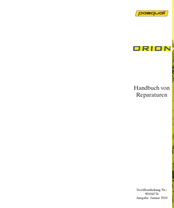 Pasquali Orion SDT serie Handbuch Von Reparaturen