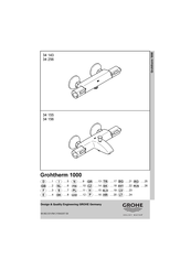 Grohe Grohtherm 1000 34 439 Montageanleitung