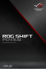 Asus Republic Of Gamers ROG Swift PG43UQ Bedienungsanleitung