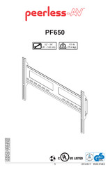 peerless-AV PF650 Bedienungsanleitung