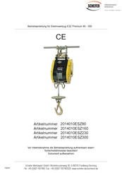Schefer ESZ Premium serie Betriebsanleitung