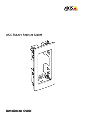 Axis TA8201 Installationsanleitung