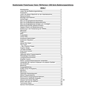 Studiomaster Powerhouse Vision 700 serie Bedienungsanleitung