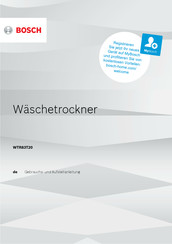 Bosch WTR83T20 Gebrauchs- Und Aufstellanleitung