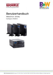 Wöhrle UPS2000-G Serie Benutzerhandbuch