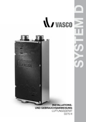 Vasco D275 III Installations- Und Gebrauchsanweisung