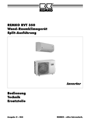 REMKO RVT 350 Betriebsanleitung