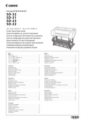 Canon imagePROGRAF SD-32 Installations-Handbuch