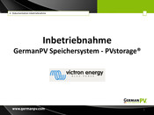 GermanPV PVstorage Inbetriebnahme