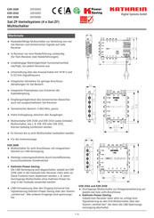 Kathrein EXR 2554 Anleitung