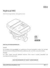 B METERS Hydrocal-M3 Installationshandbuch