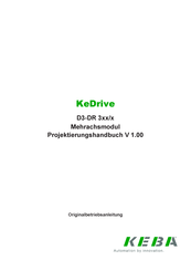 Keba KeDrivee D3-DR 3 serie Projektierungshandbuch