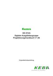 Keba Kemro DM 272/A Projektierungshandbuch