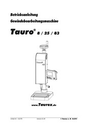 Taurox Tauro 83 Betriebsanleitung
