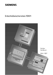 Siemens 7SN71 Gerätehandbuch