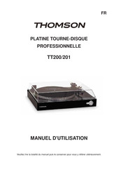 THOMSON TT201 Benutzerhandbuch