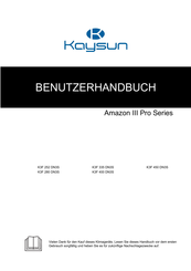 Kaysun Amazon III Pro-Serie Benutzerhandbuch