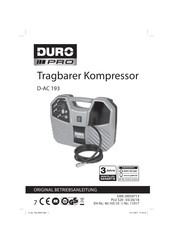 Duro Pro D-AC 193 Originalbetriebsanleitung