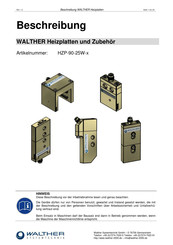 Walther Systemtechnik HZP-90-25W Serie Beschreibung