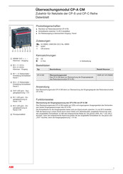 Abb CP‑A CM Bedienungsanleitung