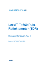 Radiodetection Lexxi T1660 Benutzerhandbuch