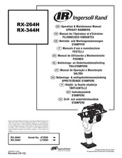 Ingersoll-Rand RX-344H Betriebs- Und Wartungsanweisungen