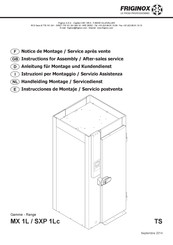 Friginox MX 2 Serie Anleitung Für Montage Und Kundendienst