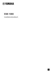 Yamaha ESB-1080 Installationshandbuch