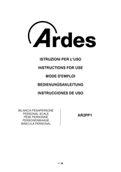 ARDES AR2PP1 Bedienungsanleitung