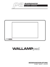 audiophony WALLAMPpad Bedienungsanleitung