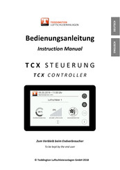 Teddington TCX Bedienungsanleitung