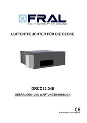 Fral DRCC33.045 Gebrauchs- Und Wartungshandbuch