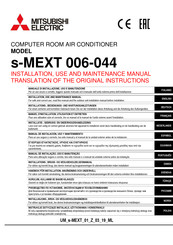 Mitsubishi Electric s-MEXT 006-044 Installations, Bedienungs Und Wartungsanleitungen