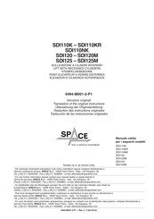 Space SDI110KR Übersetzung Der Originalanleitung