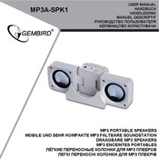 Gembird MP3A-SPK1 Handbuch