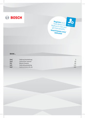 Bosch BSS8 Serie Gebrauchsanleitung