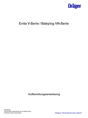 Dräger Evita V-Serie Aufbereitungsanweisung