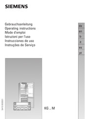 Siemens KG..M serie Gebrauchsanleitung