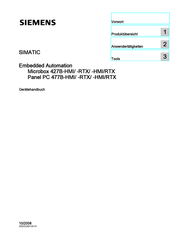 Siemens Panel PC 477B-RTX Gerätehandbuch